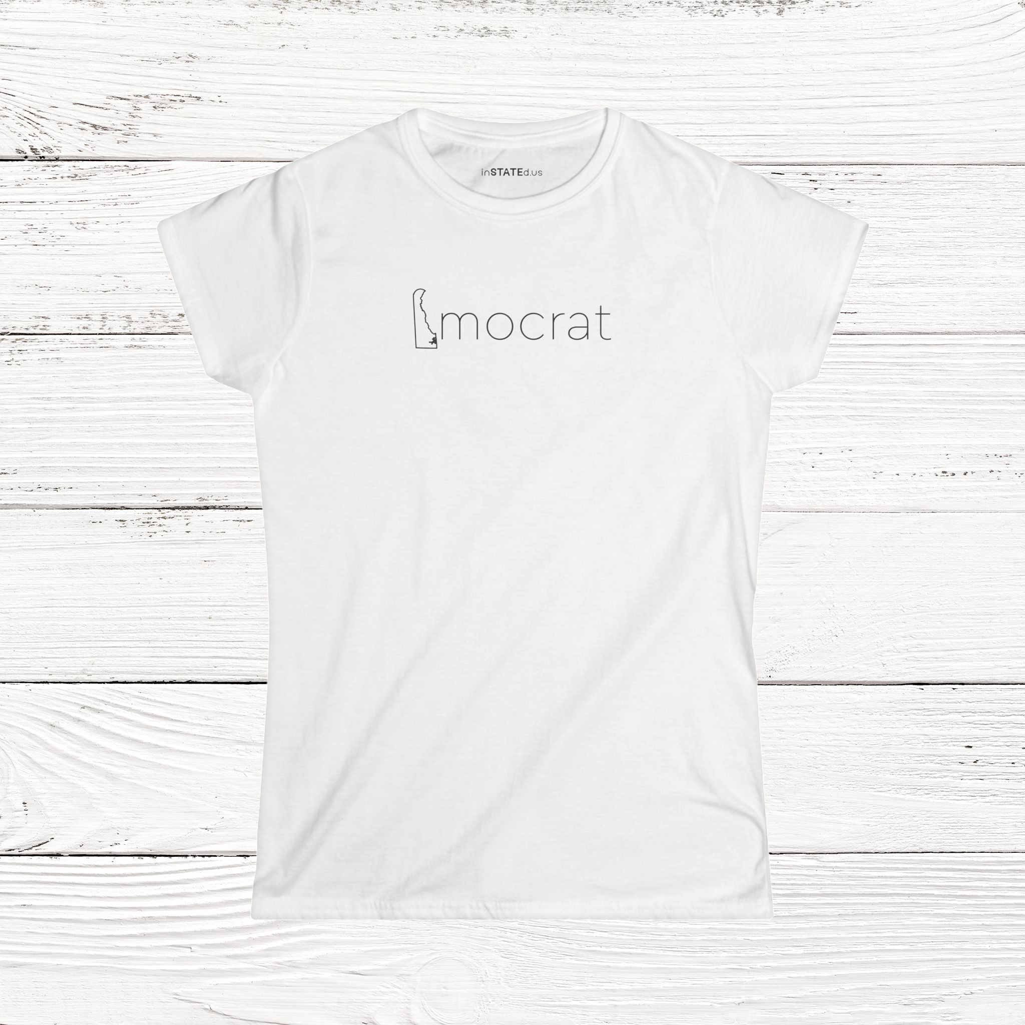 DEmocrat – State of Delaware Women's Softstyle Tee