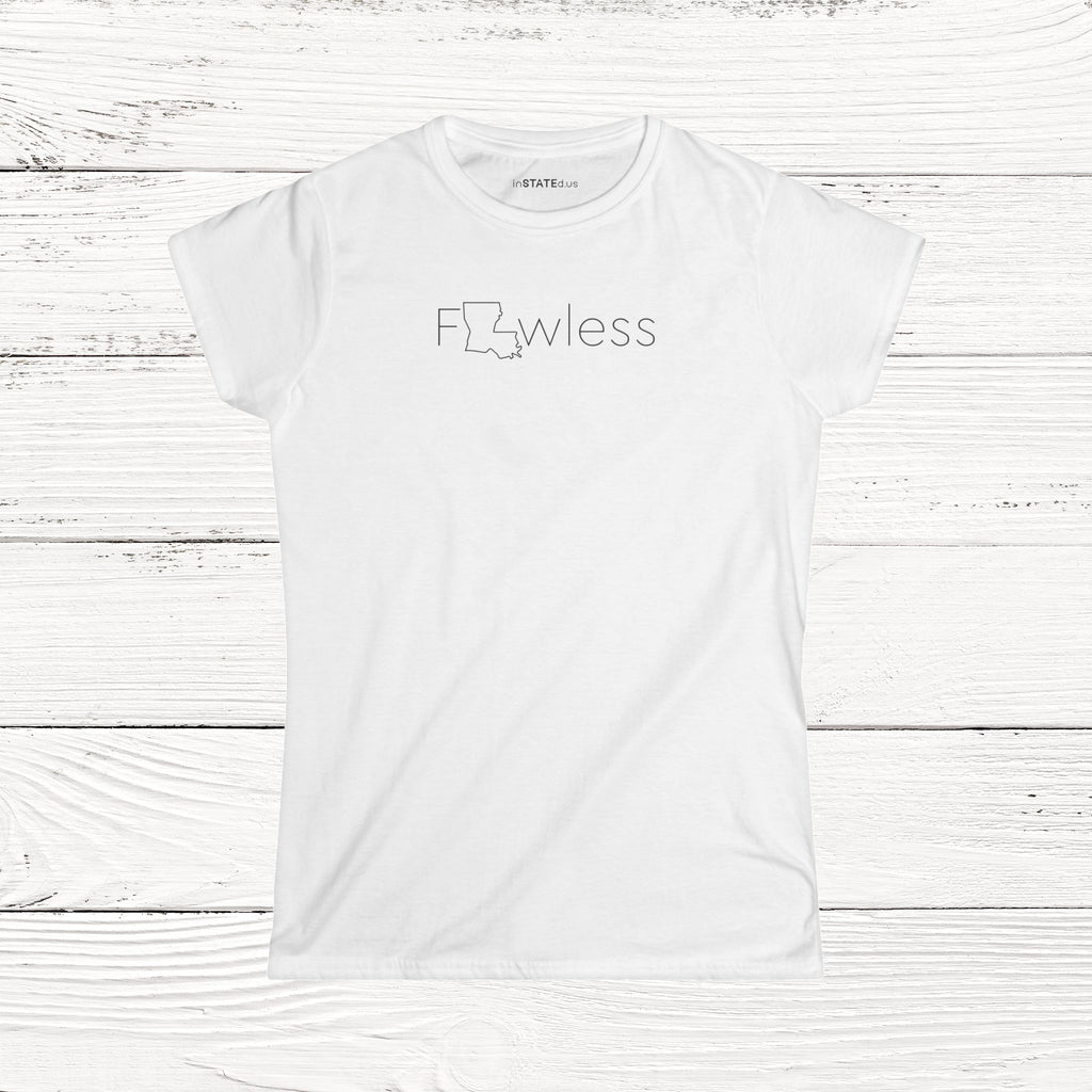 FLAWless – State of Louisiana Women's Softstyle Tee