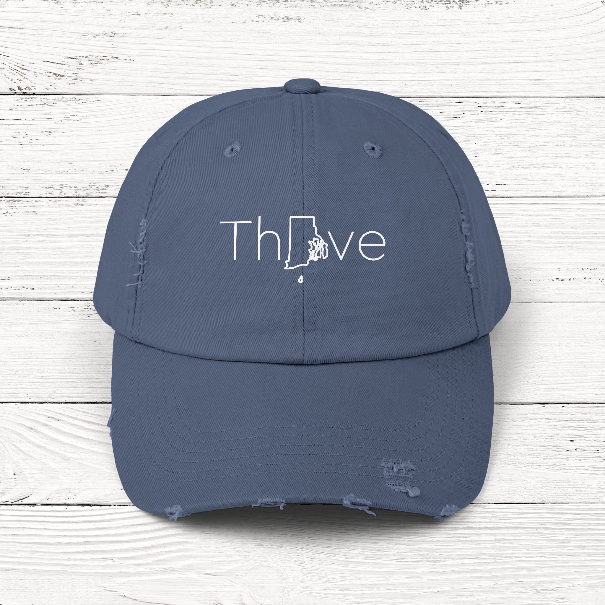 ThRIve – State of Rhode Island Distressed Vintage Cap