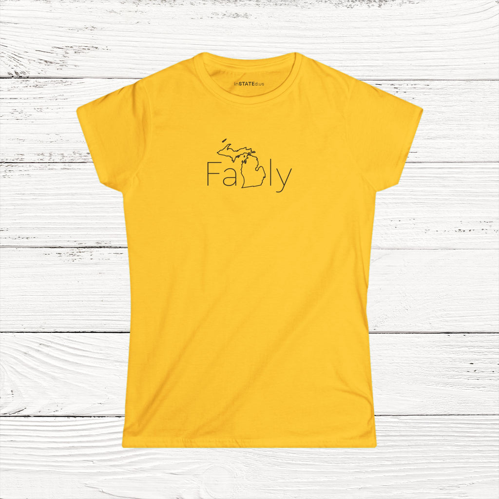 FaMIly – State of Michigan Women's Softstyle Tee