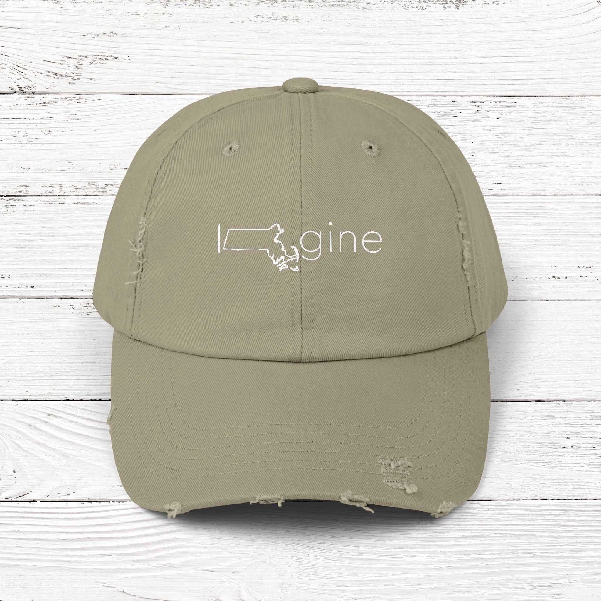 IMAgine – State of Massachusetts Distressed Vintage Cap
