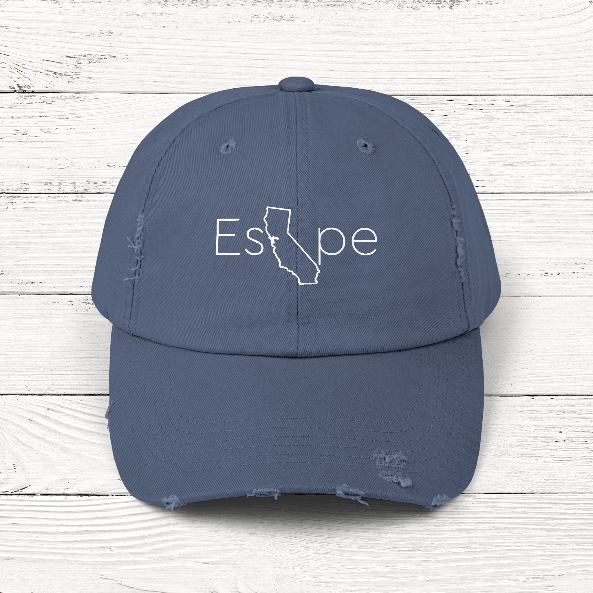 EsCApe – State of California Distressed Vintage Cap
