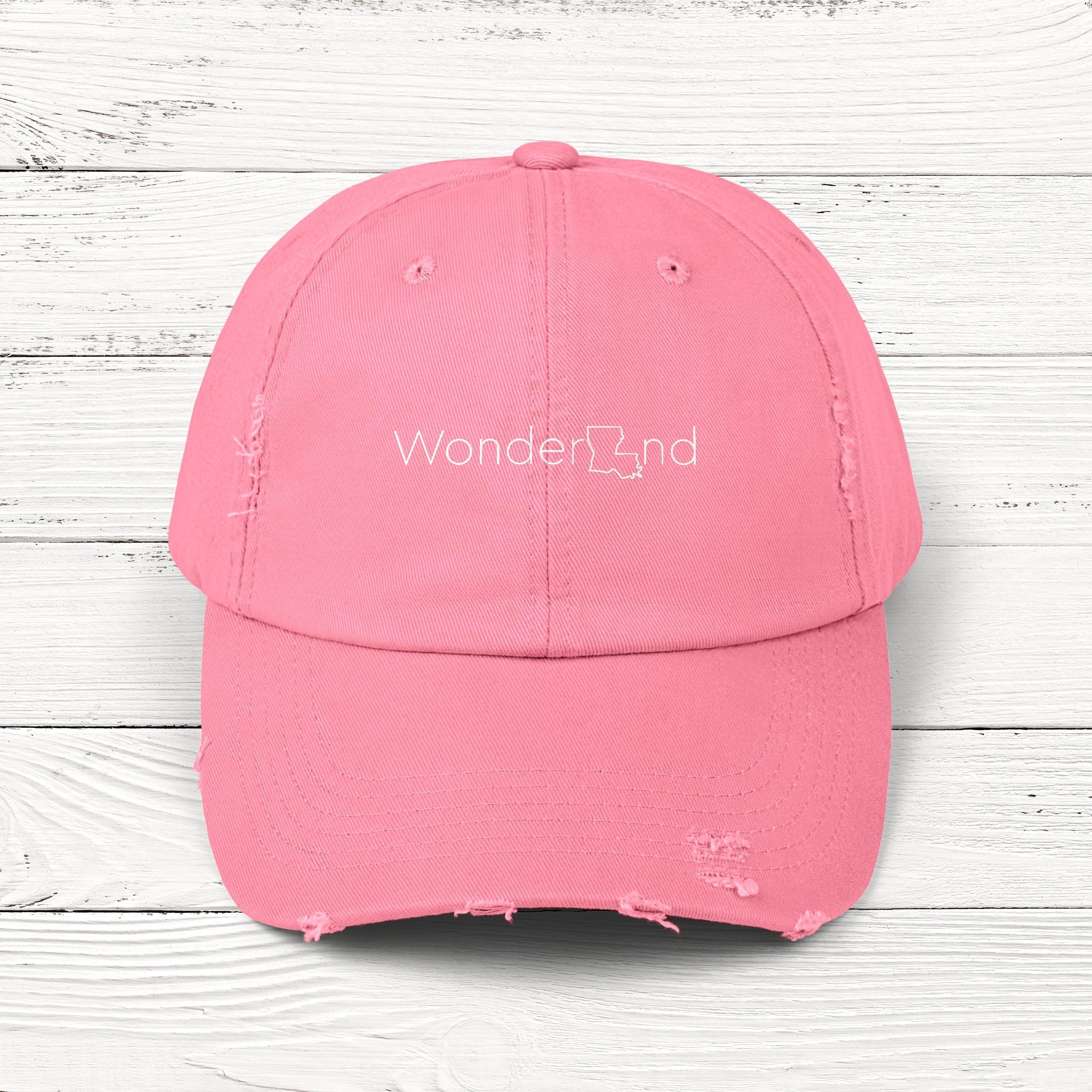 WonderLAnd – State of Louisiana Distressed Vintage Cap
