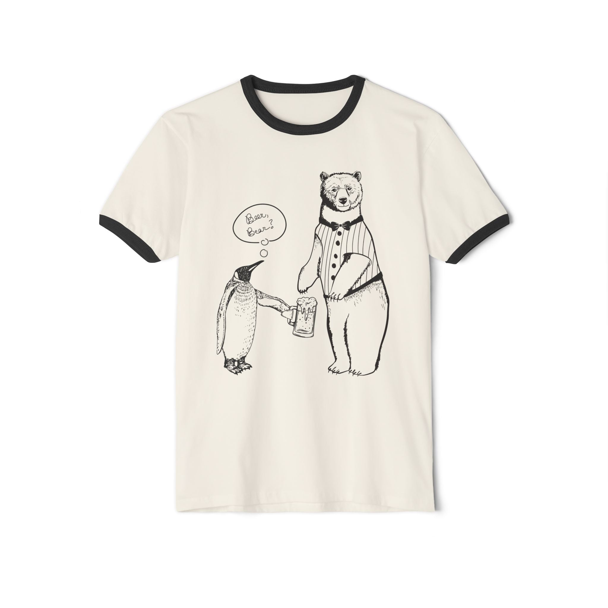 Bear & Penguin Ringer Tee
