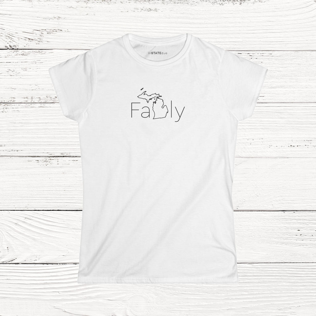 FaMIly – State of Michigan Women's Softstyle Tee