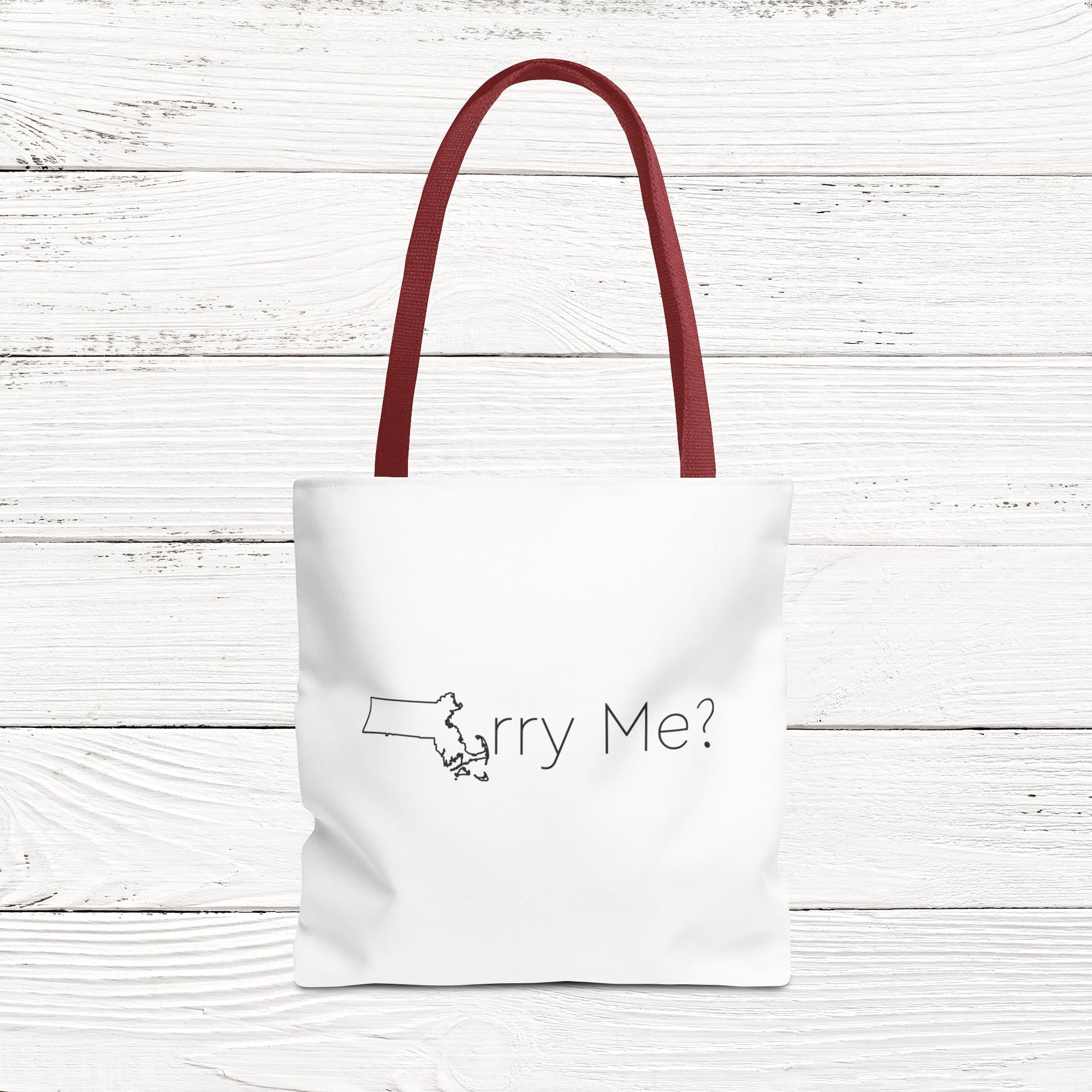 MArry Me? – State of Massachusetts Eco-Friendly Tote Bag