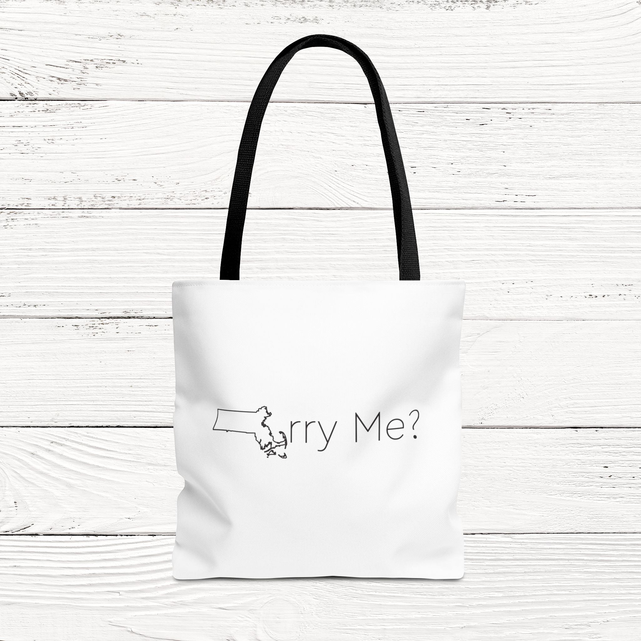 MArry Me? – State of Massachusetts Eco-Friendly Tote Bag