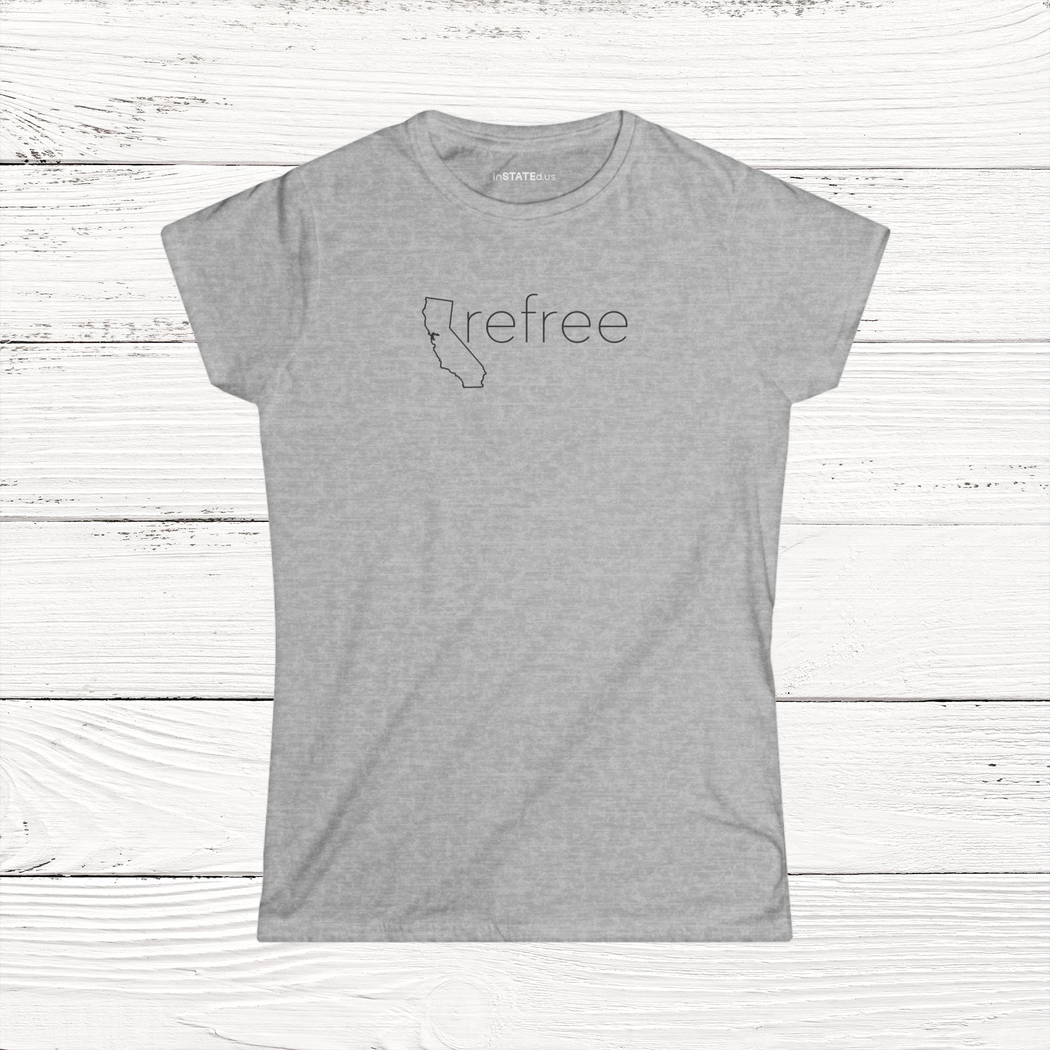 CArefree – State of California Women's Softstyle Tee