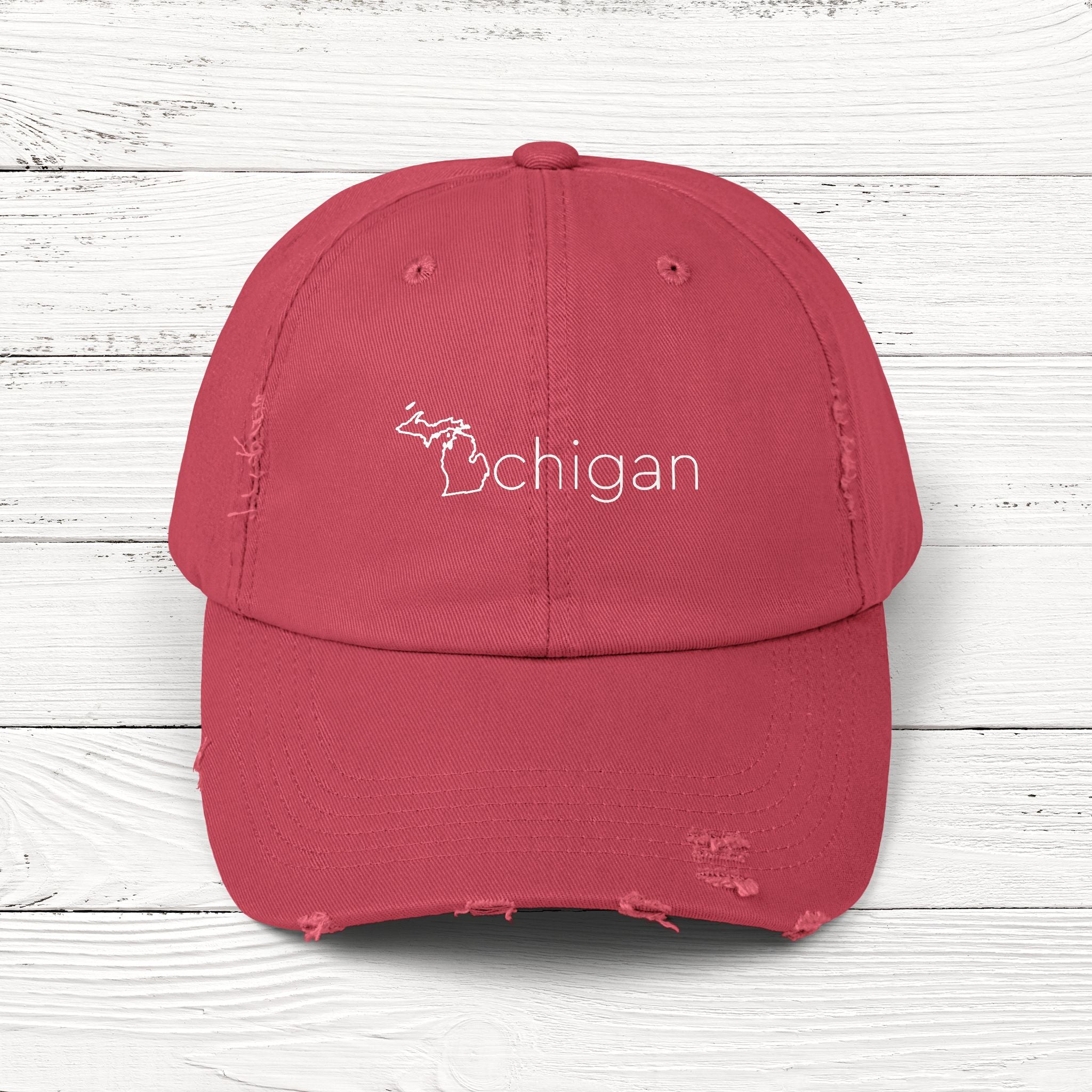 MIchigan – State of Michigan Distressed Vintage Cap