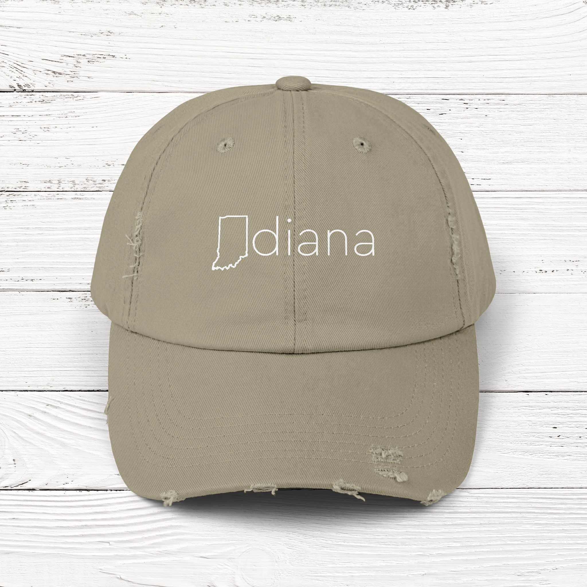 INdiana – State of Indiana Distressed Vintage Cap