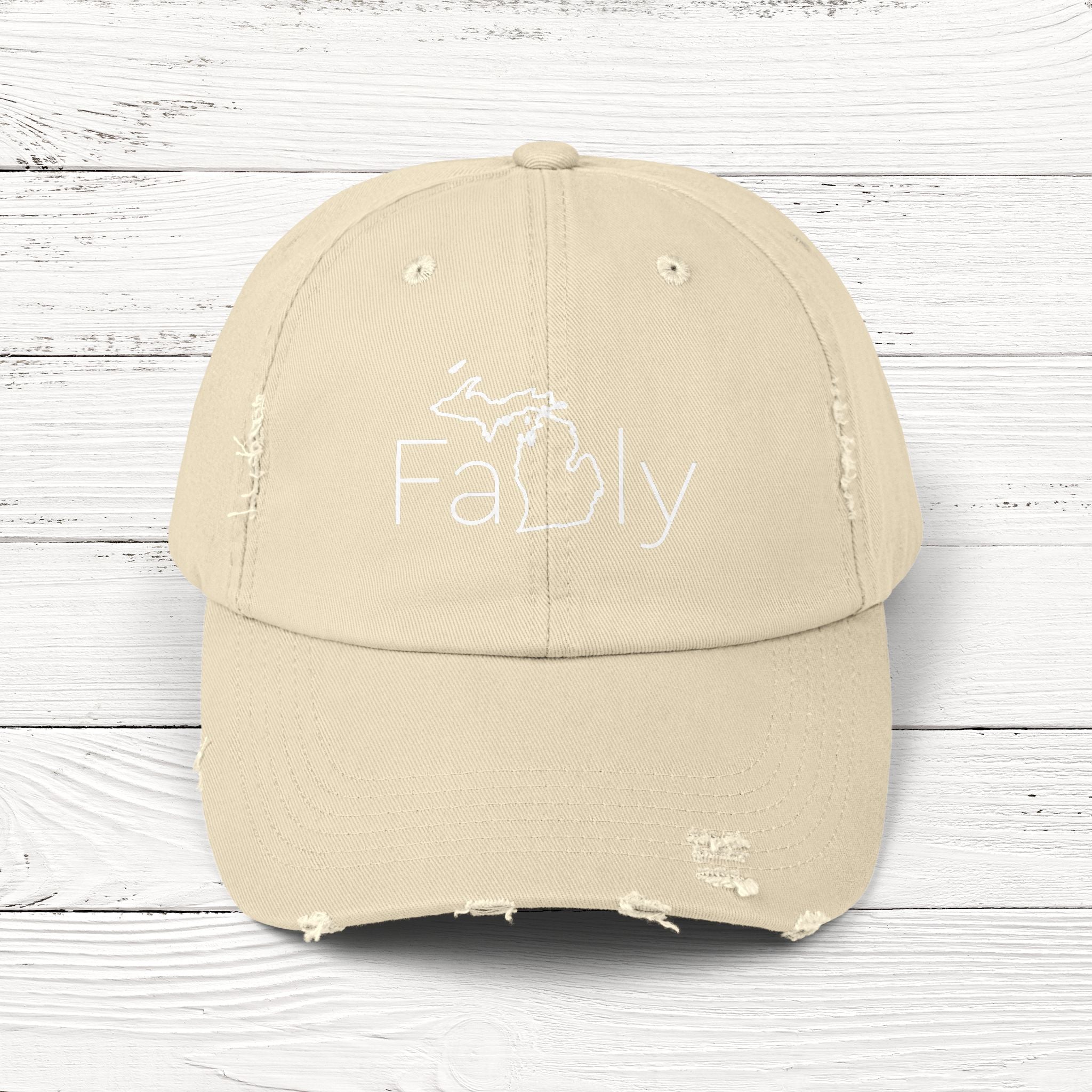 FaMIly – State of Michigan Distressed Vintage Cap