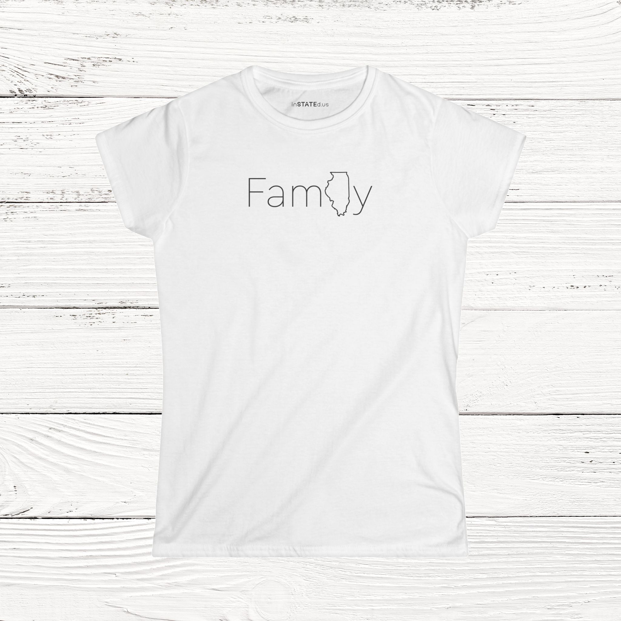 FamILy – State of Illinois Women's Softstyle Tee