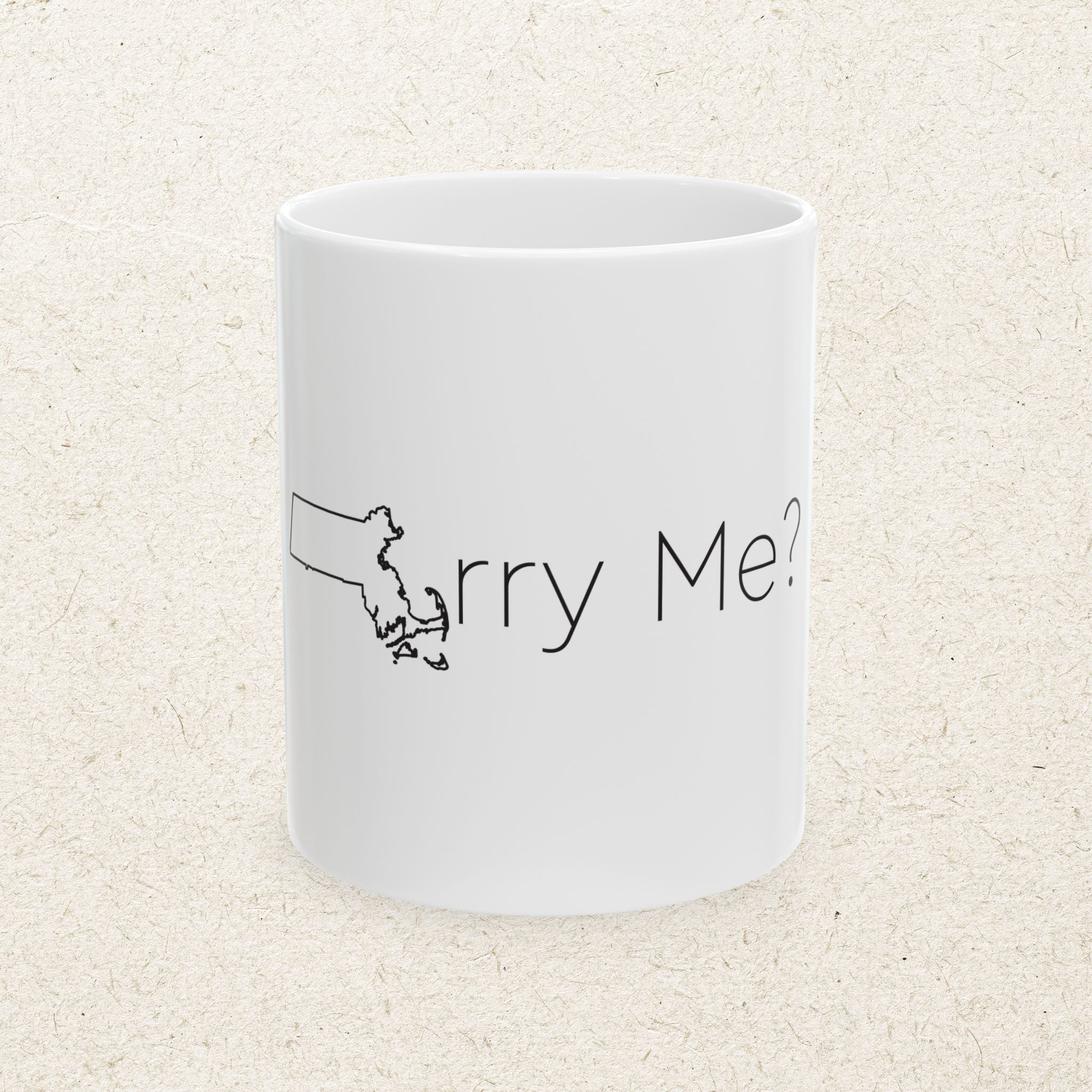 MArry Me?– State of Massachusetts Mug