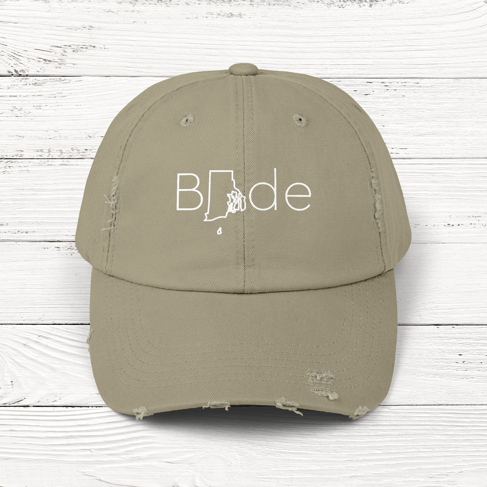 BRide – State of Rhode Island Distressed Vintage Cap