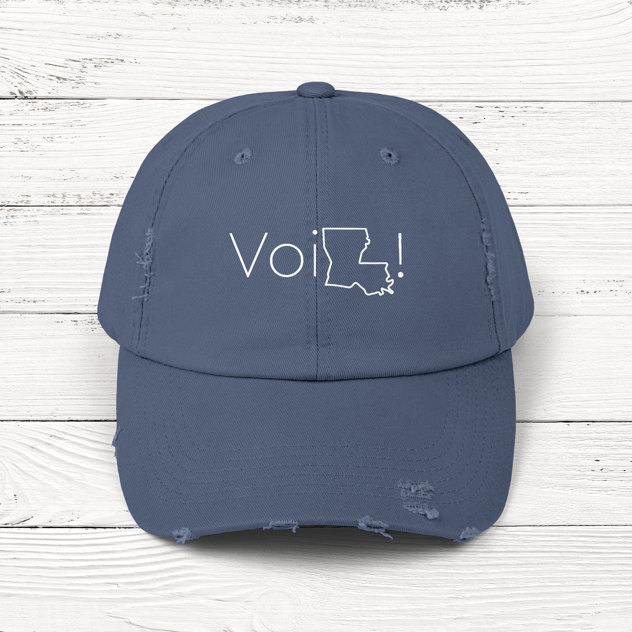 VoiLA – State of Louisiana Distressed Vintage Cap