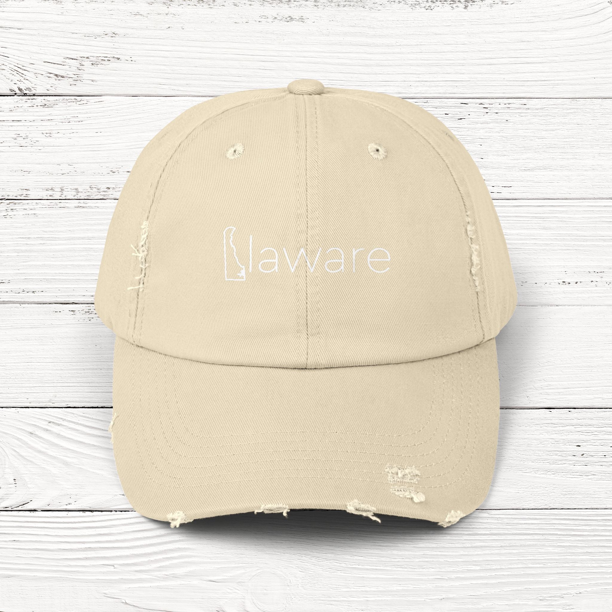 DElaware – State of Delaware Distressed Vintage Cap