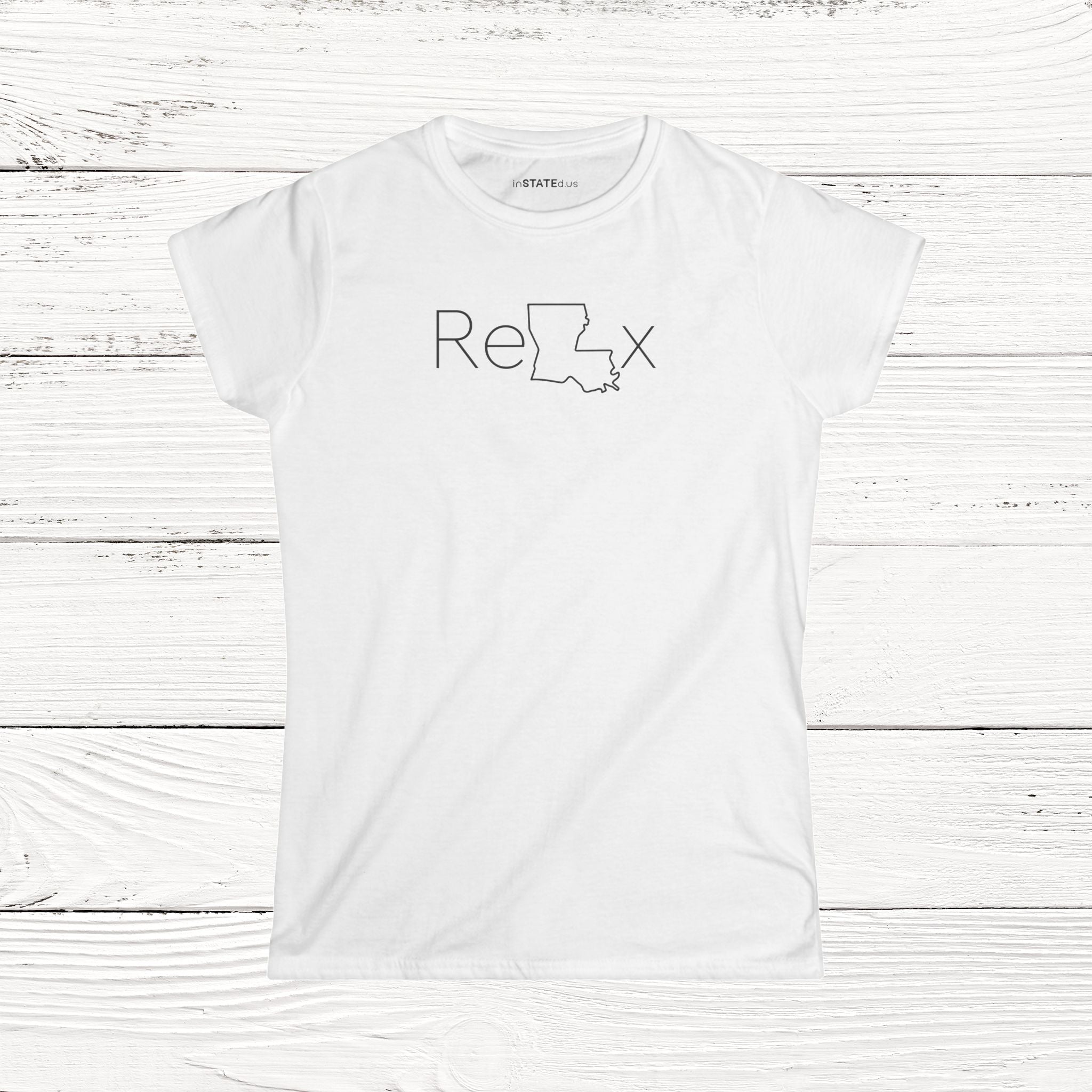 ReLAx – State of Louisiana Women's Softstyle Tee