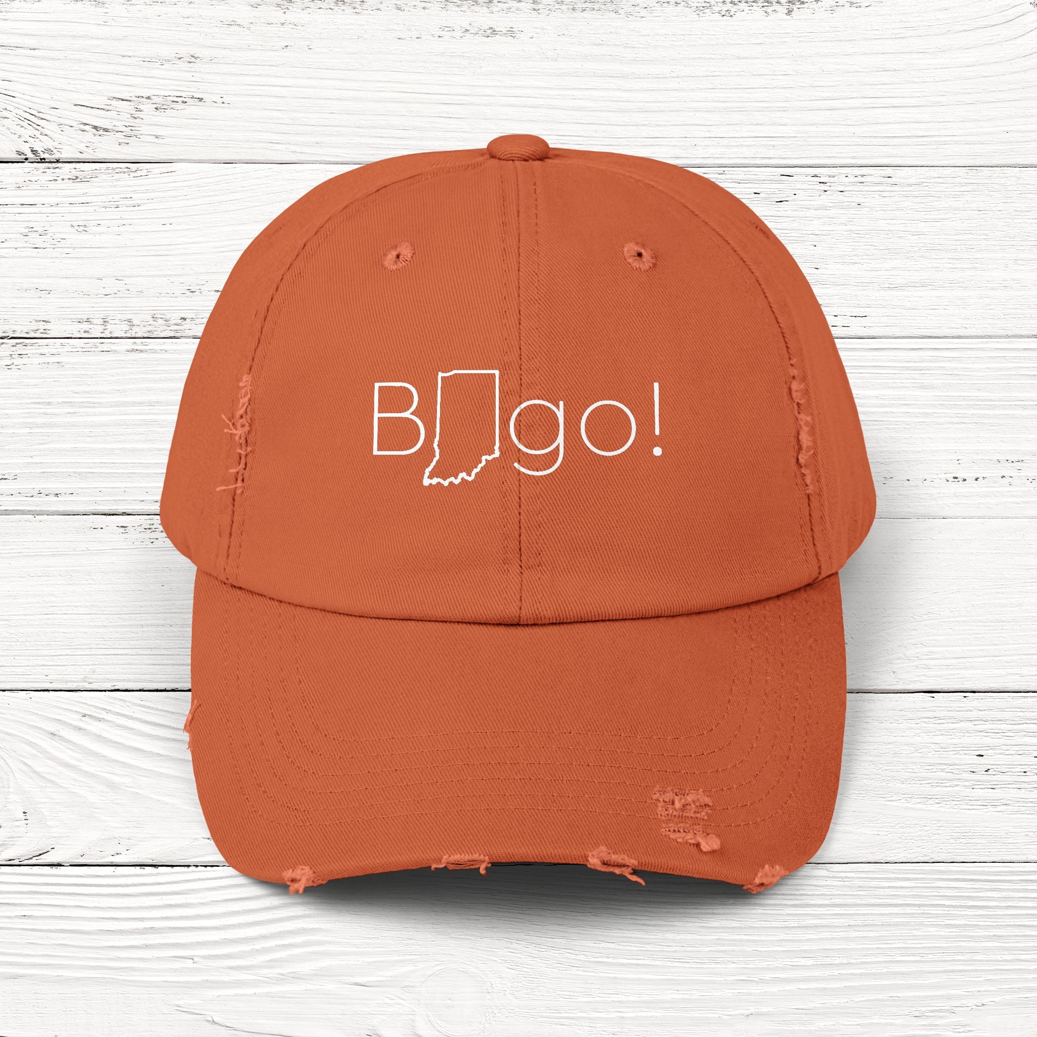 BINgo – State of Indiana Distressed Vintage Cap