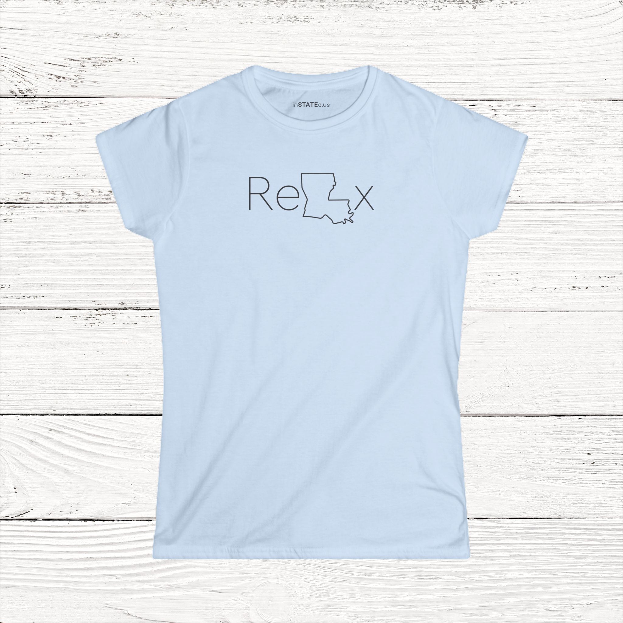 ReLAx – State of Louisiana Women's Softstyle Tee