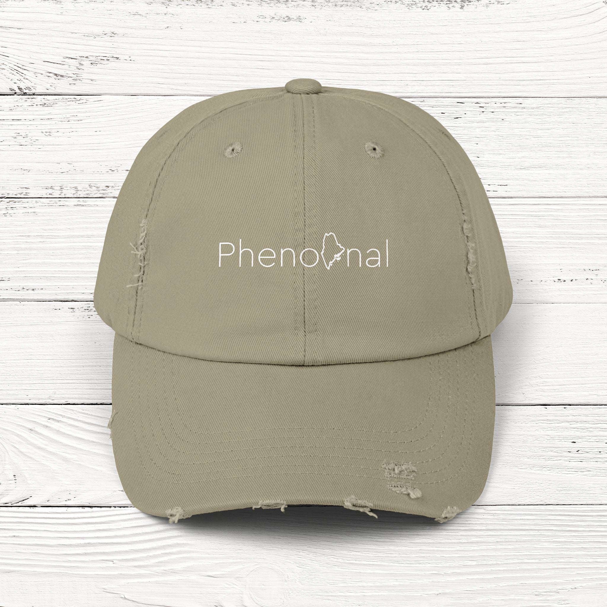 PhenoMEnal – State of Maine Distressed Vintage Cap