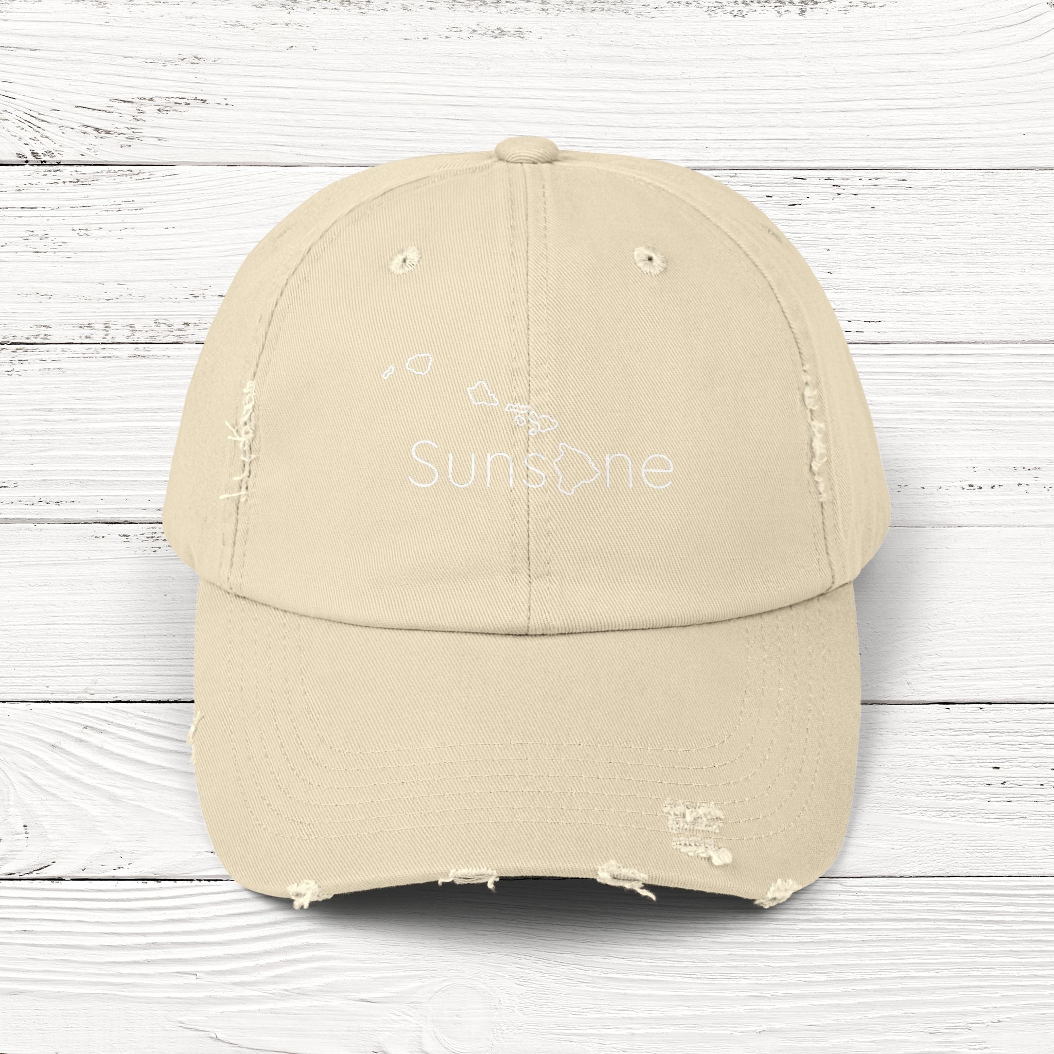 SunsHIne – State of Hawaii Distressed Vintage Cap