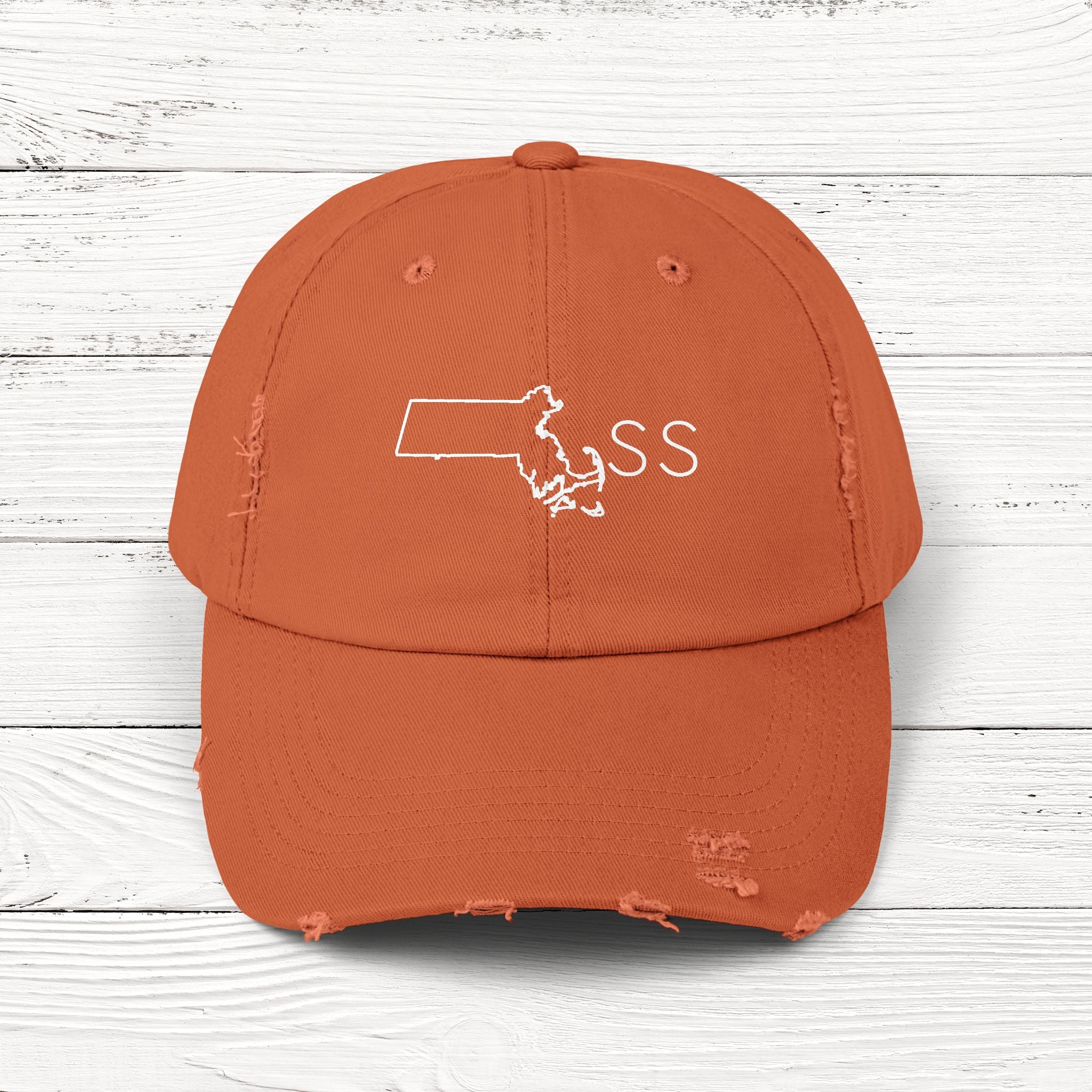 MAss – State of Massachusetts Distressed Vintage Cap
